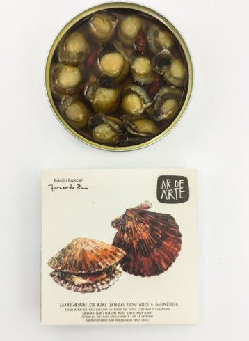 AR DE ARTE GALICIAN SMALL SCALLOPS WITH GARLIC AND CHILI 110 g