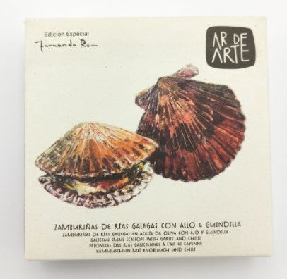 AR DE ARTE GALICIAN SMALL SCALLOPS WITH GARLIC AND CHILI 110 g