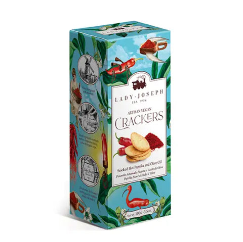 Lady Joseph Vegan Crackers with Smoked Spicy Paprika and Olive Oil 100 g
