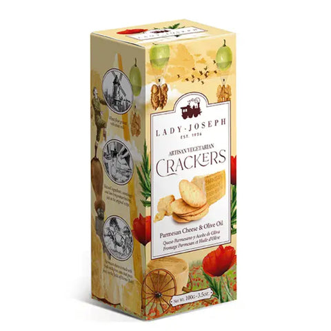 Lady Joseph Crackers Queso Parmesano y Aceite de Oliva 100 g