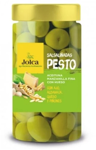 Olives Manzanilla Jolca Pesto avec noyau 400 g