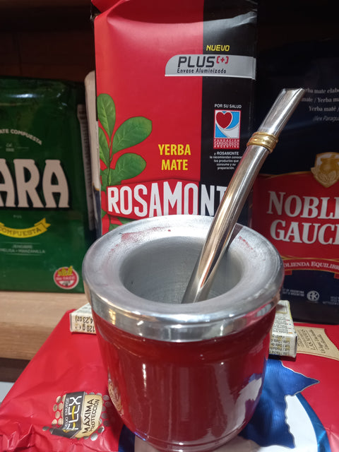Yerba Mate Starter Set - Mate Cup & Bombilla Included