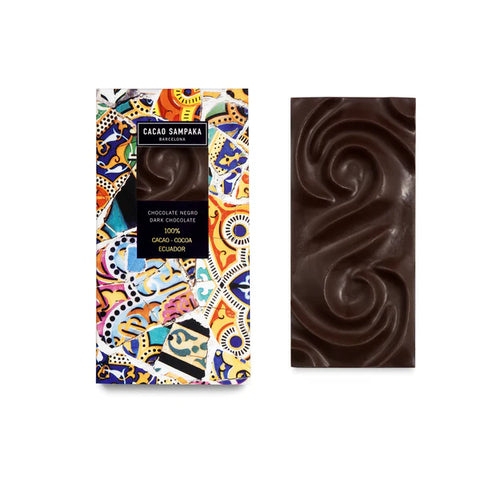 Cacao Sampaka Chocolat Noir de Luxe Equateur 100% Cacao 75 g