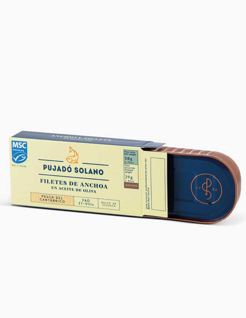 Pujado Solano Anchovy Fillets in Olive Oil 50 g