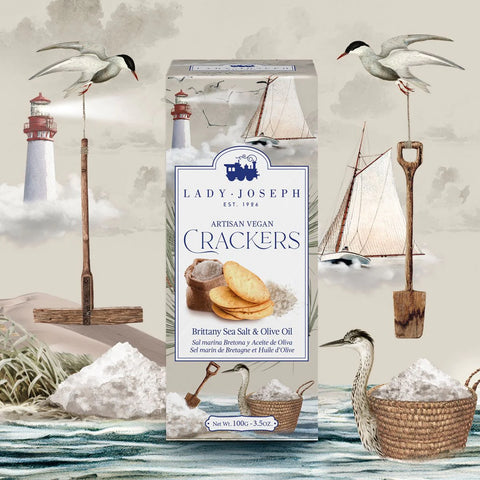 Lady Joseph Crackers Brittany Sea Salt And Olive Oil 100 g