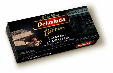 Delaviuda Creamy Hazelnut Turrón 200 g