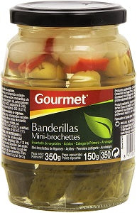 Brochettes gourmandes de légumes marinés "Banderillas" 330 g