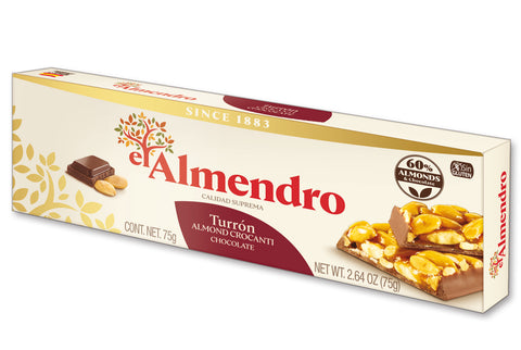El Almendro Almond Caramel And Chocolate Turron 75 g