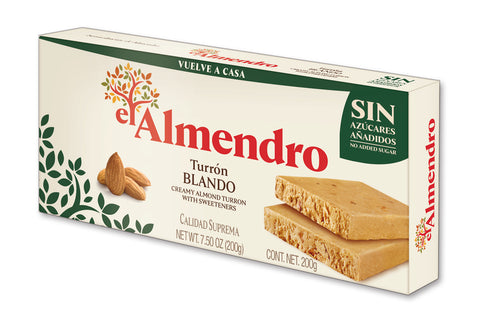 Touron crémeux aux amandes sans sucre ajouté El Almendro 200 g