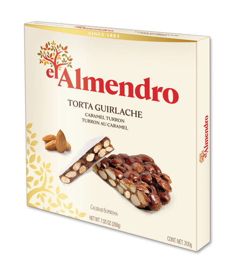 17. 90690 El Almendro Torta Guirlache Round Crunchy Almond Caramel Turron 200 g