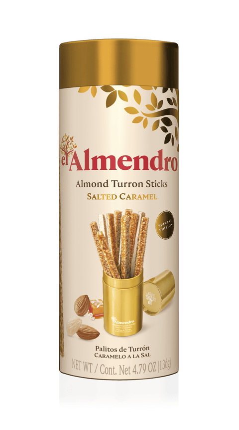 El Almendro Almond Turron Sticks Salted Caramel 136 g