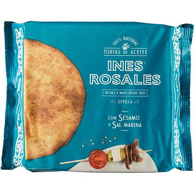 Ines Rosales Sesame And Sea Salt Olive Oil Tortas 180 g