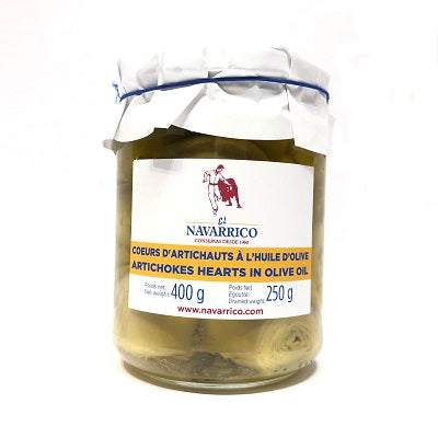 El Navarrico Corazones de Alcachofa en Aceite de Oliva 400 g