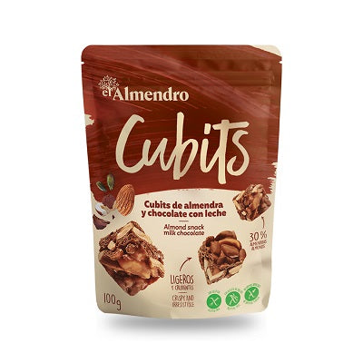 El Almendro Cubits (Snacks de Almendras y Chocolate con Leche) 100 g