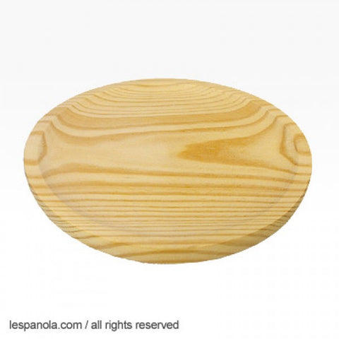 Assiette à tapas en bois traditionnel espagnol (différentes tailles)