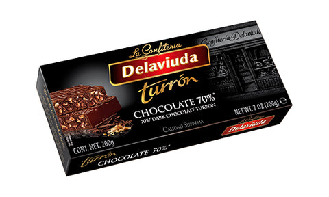 Delaviuda Touron de Chocolat Noir 70% 200 g