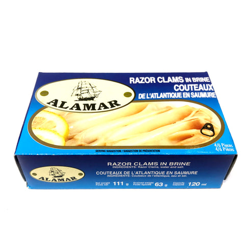 Alamar Atlantic Razor Clams in Brine 111 g