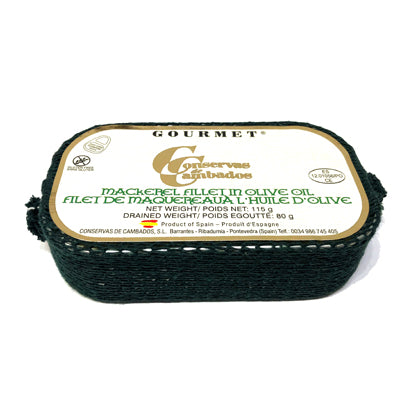 Conservas De Cambados Filet De Maquereau À L'Huile D'Olive 115 g