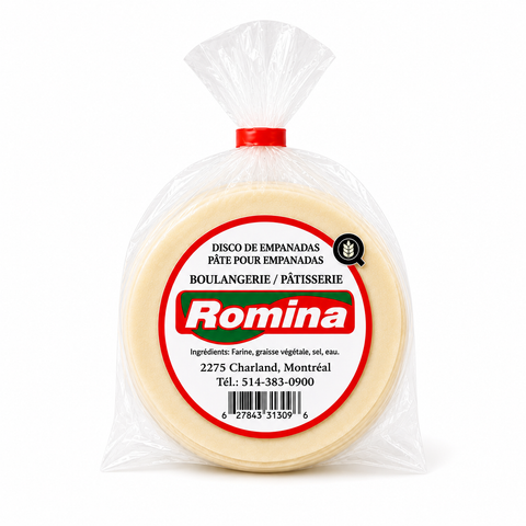 (SOLO PARA RECOGER) Discos de masa para empanadas congelados ROMINA – Paquete de 12