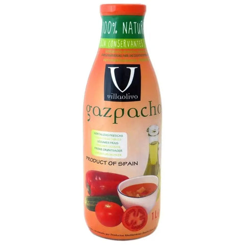 (À EMPORTER UNIQUEMENT) Gazpacho traditionnel Villaolivo – 1L