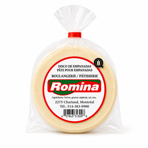 (SOLO PARA RECOGER) Discos de masa para empanadas congelados ROMINA – Paquete de 12