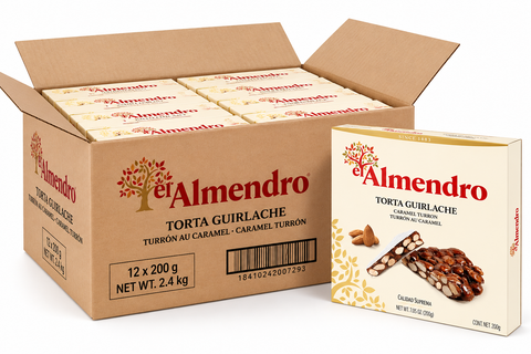 El Almendro – Torta Guirlache Caramel Turron 200g (Full Box of 12)