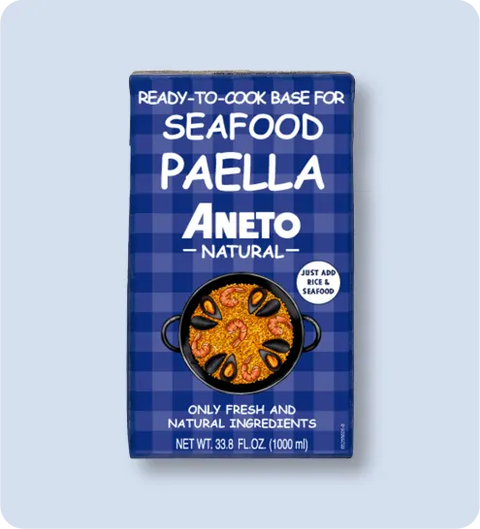 Base de Paella aux Fruits de Mer Naturels Aneto – 1 L