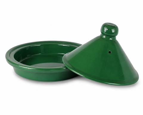 (À RETIRER SUR PLACE UNIQUEMENT) Tajine traditionnel en céramique – vert