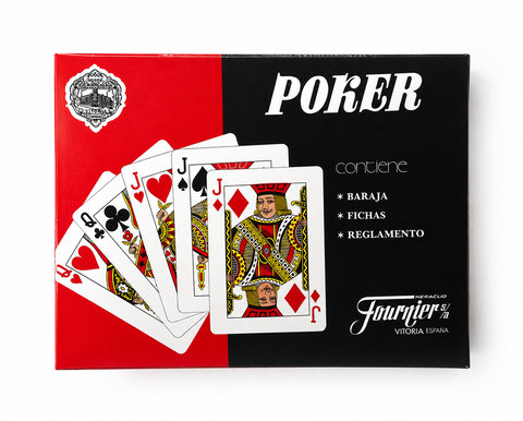 Set de poker Fournier – Cartes, jetons et instructions