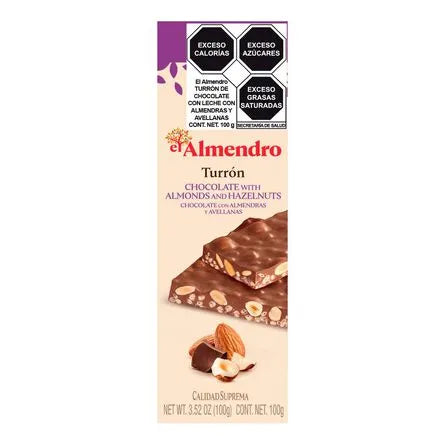 25. 87707 El Almendro Chocolate And Almond Turron 100 g