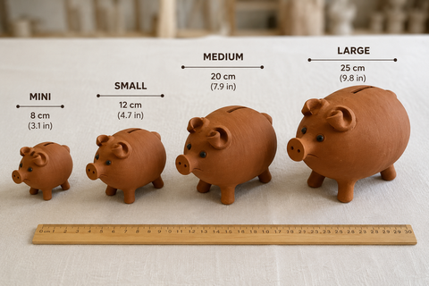 (PICKUP ONLY) Handmade Terracotta Piggy Bank