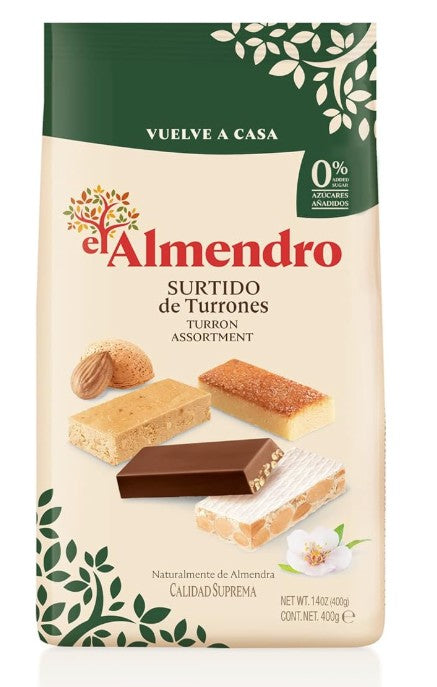 48. 90694 Assortiment El Almendro Sans Sucre Ajouté 4 Variétés Sans Sucre Ajouté 400 g