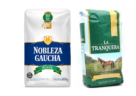 Yerba Mate Duo: La Tranquera 1kg + Nobleza Gaucha Suave 1kg