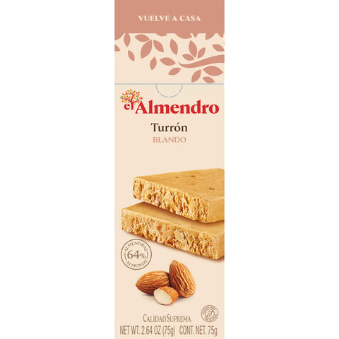 41. 87701 El Almendro Creamy Almond Turron Bar 75 g