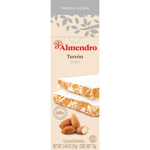 43. 87699 El Almendro Crunchy Almond Turron 75 g