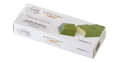 Vicens Mojito Truffle Nougat with Mint, Lime, and Aged Rum 140 g
