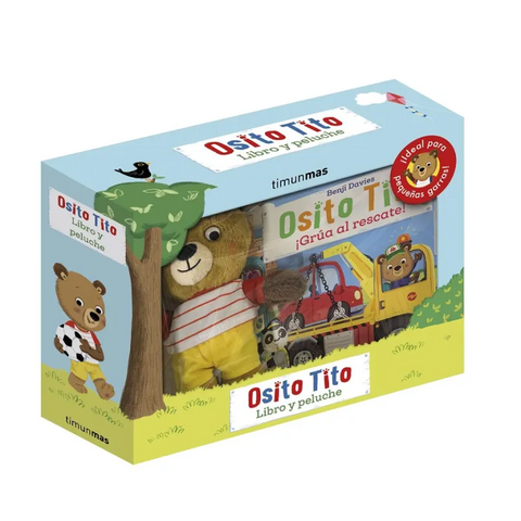 Osito Tito – ¡Grúa al rescate! Interactive Book & Plush Gift Set