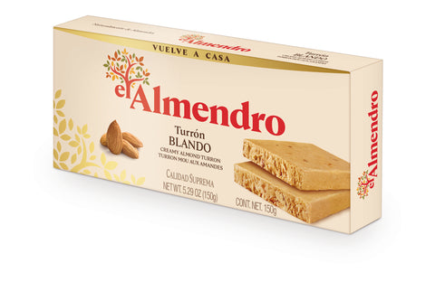 El Almendro Creamy Almond Turron blando 150 g