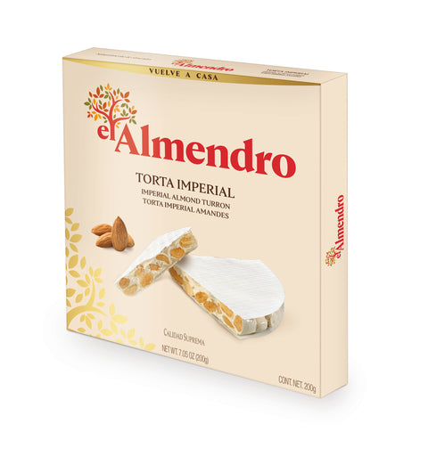 El Almendro Round Crunchy Almond Turron 200 g