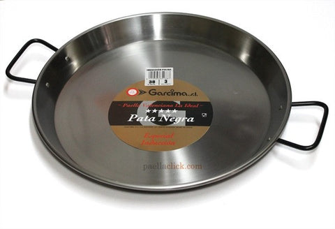 Spanish Paella polishing steel 28 to 50 cm easy cleaning paello Paella  Spain rice pan suitable for fire Gas and coal 28cm 30cm 32cm 34cm 36cm 38cm  40cm 42cm 50 cm from 4 to 13 rations