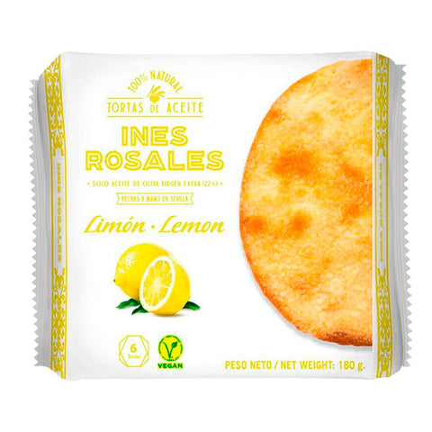 Ines Rosales Lemon Olive Oil Tortas 180 g
