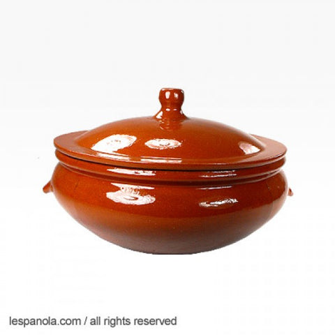 (PICKUP ONLY) Casserole de cuisson en terre cuite espagnole avec couvercle ondulé (différentes tailles)