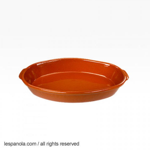 (À EMPORTER UNIQUEMENT) Casserole ovale en terre cuite espagnole