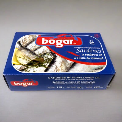 Bogar Sardines In Sunflower Oil 111 g